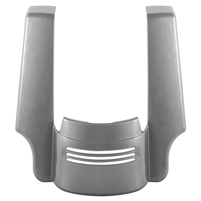 Billet Silver Harley Touring Stretched Tri-Bar Fender Extension front