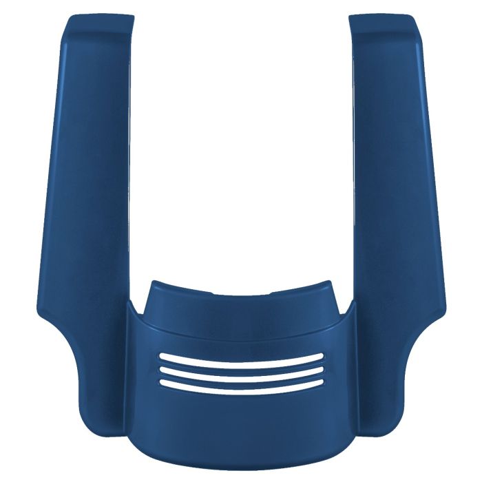 Legend Blue Harley Touring Stretched Tri-Bar Fender Extension front