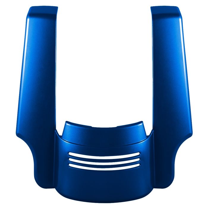 Blue Max Pearl Harley Touring Stretched Tri-Bar Fender Extension front