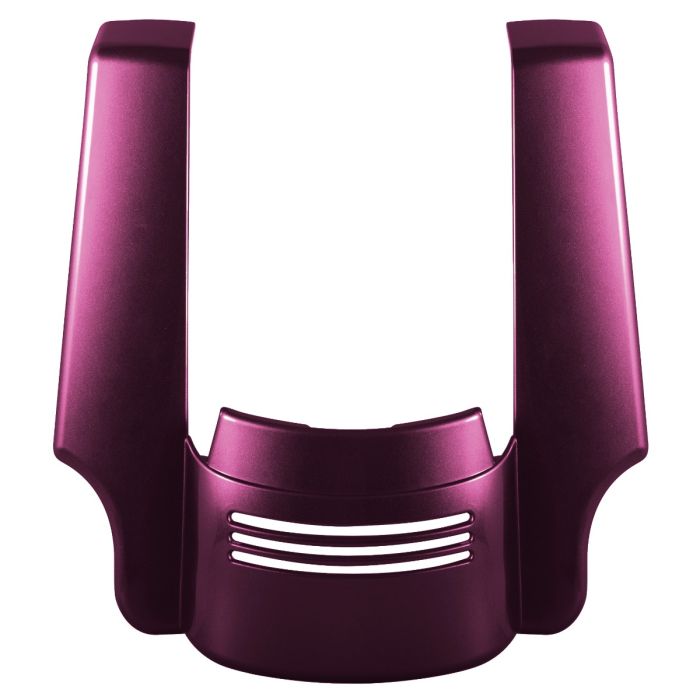 Mystic Purple Harley Touring Stretched Tri-Bar Fender Extension front