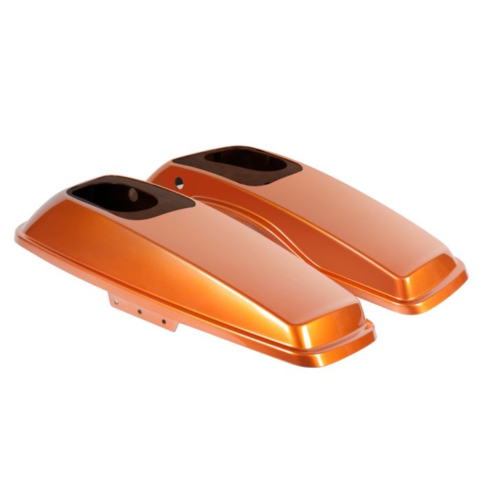 Amber Whiskey Harley® Touring Saddlebag Speaker Lids from harley