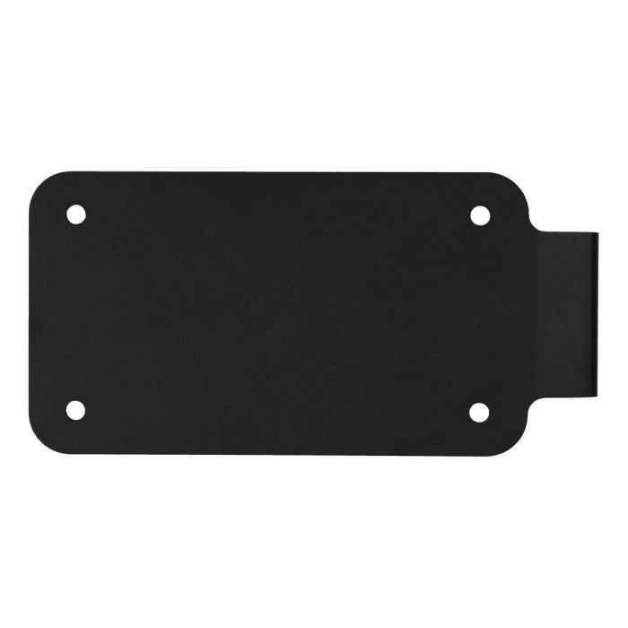 HOGWORKZ® Black Vertical Saddlebag License Plate Mount front