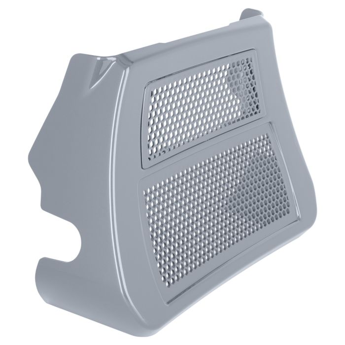 Atlas Silver Metallic Oil Cooler Cover for Harley® Touring