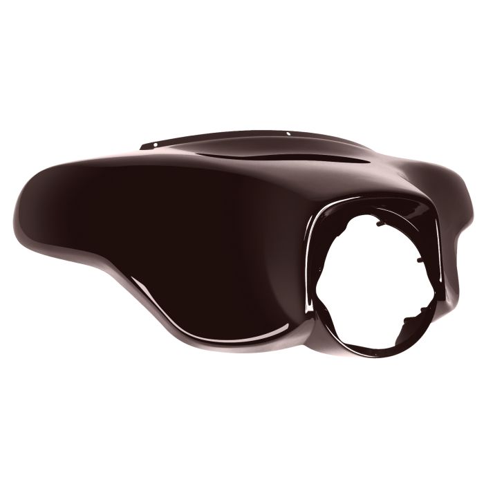 Black Cherry Outer Fairing Cowl for Upper for Harley Touring from hogworkzBlack Cherry Outer Fairing Cowl for Upper for Harley Touring from hogworkz side viewBlack Cherry Outer Fairing Cowl for Upper for Harley Touring from hogworkz