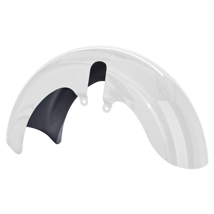 White Onyx Pearl 18 Wide Fat Tire Front Fender for Harley® Touring motorcycles from HOGWORKZ® front