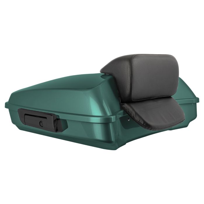 Deep Jade Pearl Razor Tour Pack w/ Slim Backrest & Black Hardware for Harley® Touring from HOGWORKZ
