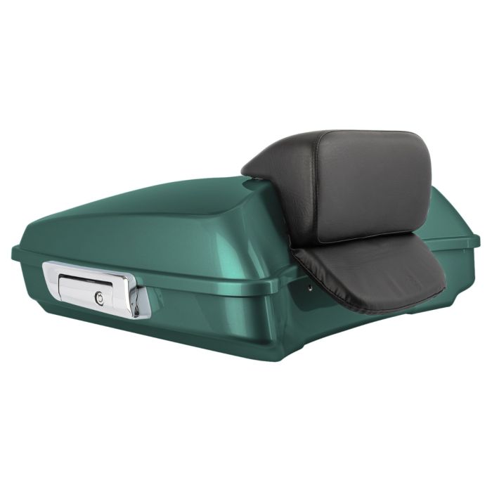 Deep Jade Pearl Razor Tour Pack w/ Slim Backrest & Chrome Hardware for Harley® Touring from HOGWORKZ