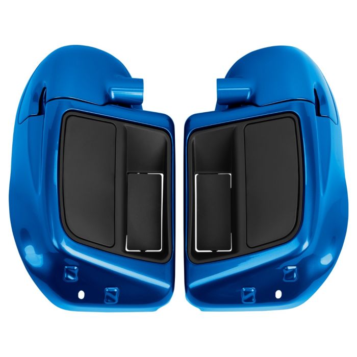 Electric Blue Rushmore Style Lower Vented Fairings for Harley® Touring from HOGWORKZ 