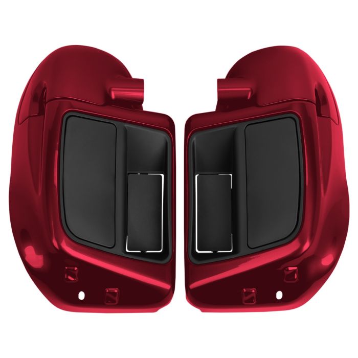 Hard Candy Hot Rod Red Flake Rushmore Style Lower Vented Fairings for Harley® Touring from HOGWORKZ