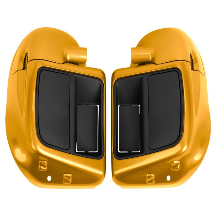 Chrome Yellow Pearl Rushmore Style Lower Vented Fairings for Harley® Touring from HOGWORKZ 