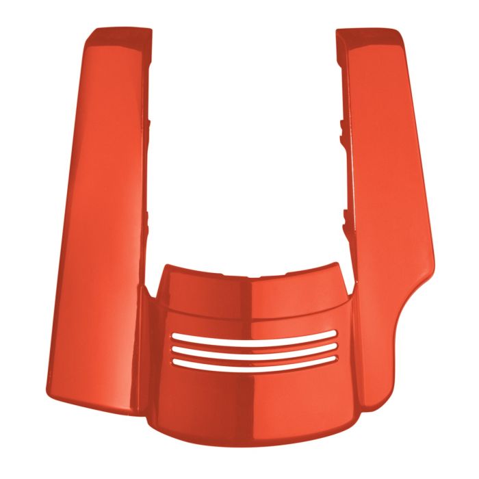 Laguna Orange Harley Touring Stretched 2-Into-1 Tri-Bar Fender Extension front