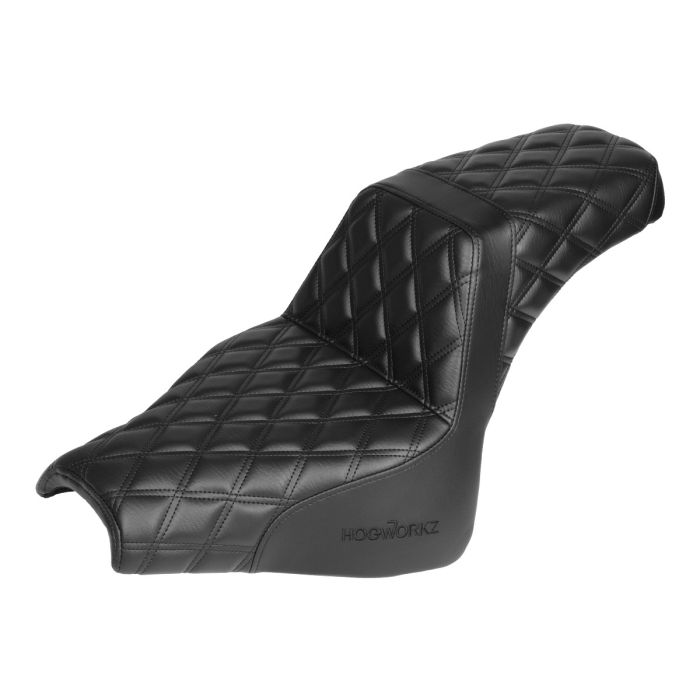 Rise Up Seat for Harley® Fat Bob Black Stitch from HOGWORKZ