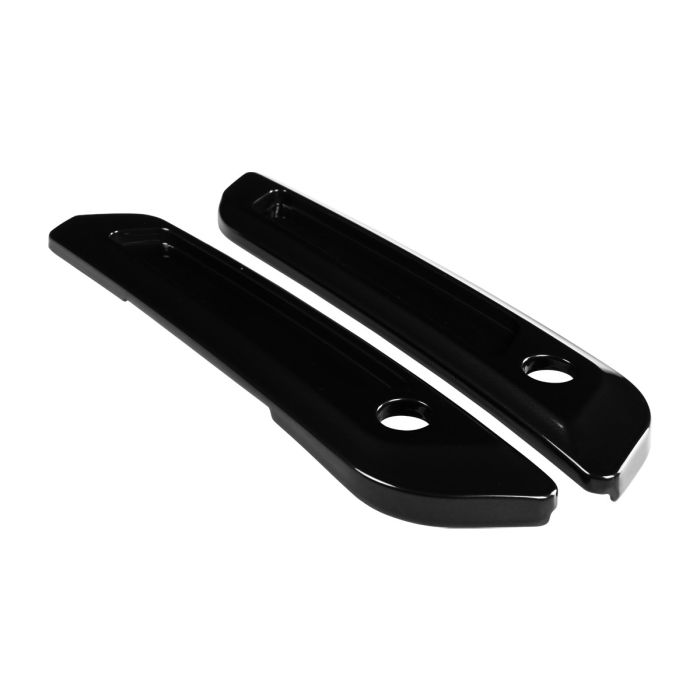 Vivid Black Saddlebag Latch Covers for Harley® Touring from HOGWORKZ