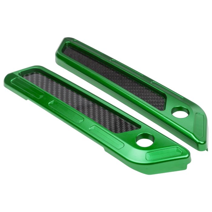 Green Anodized Saddlebag Latch Covers for Harley® Touring from hogworkz