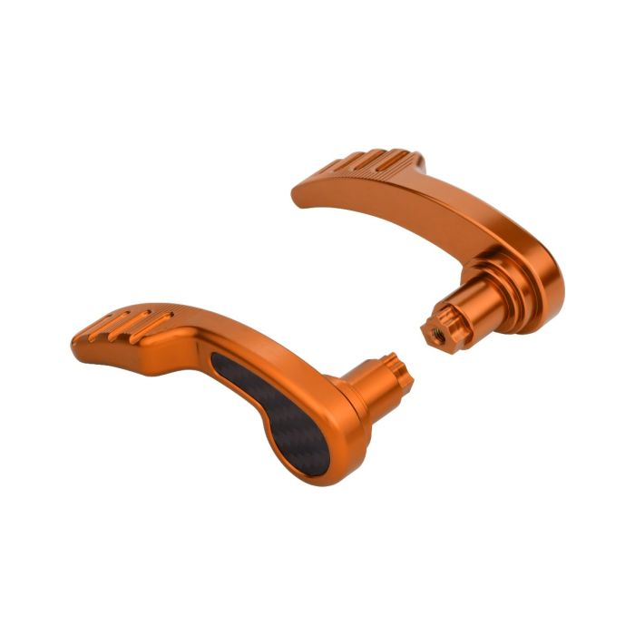 Orange Anodized Saddlebag Lid Levers for Harley® Touring from HOGWORKZ