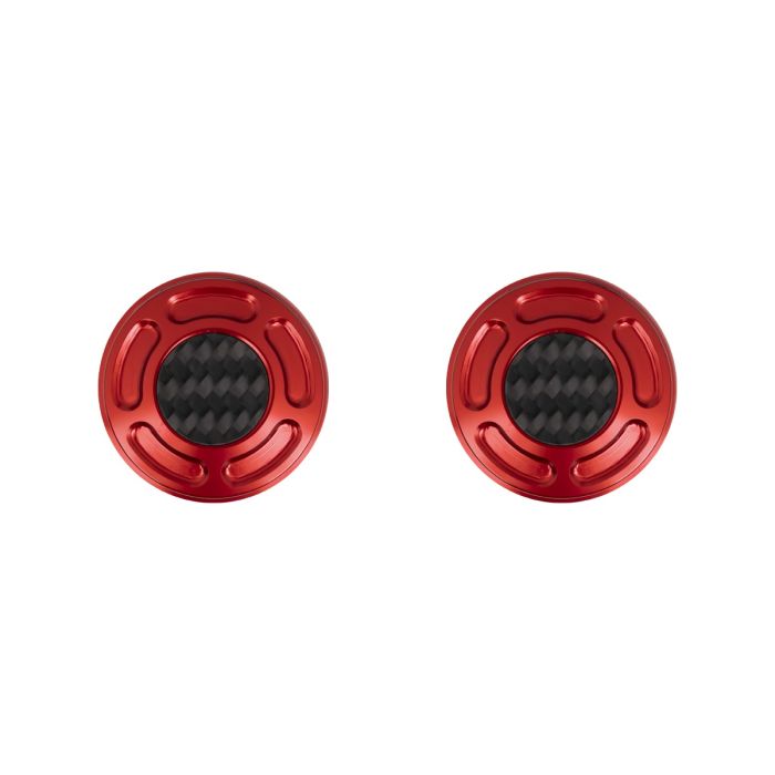 HOGWORKZ® MX Style Hand Grips for Harley® Cable Throttle Models | Red