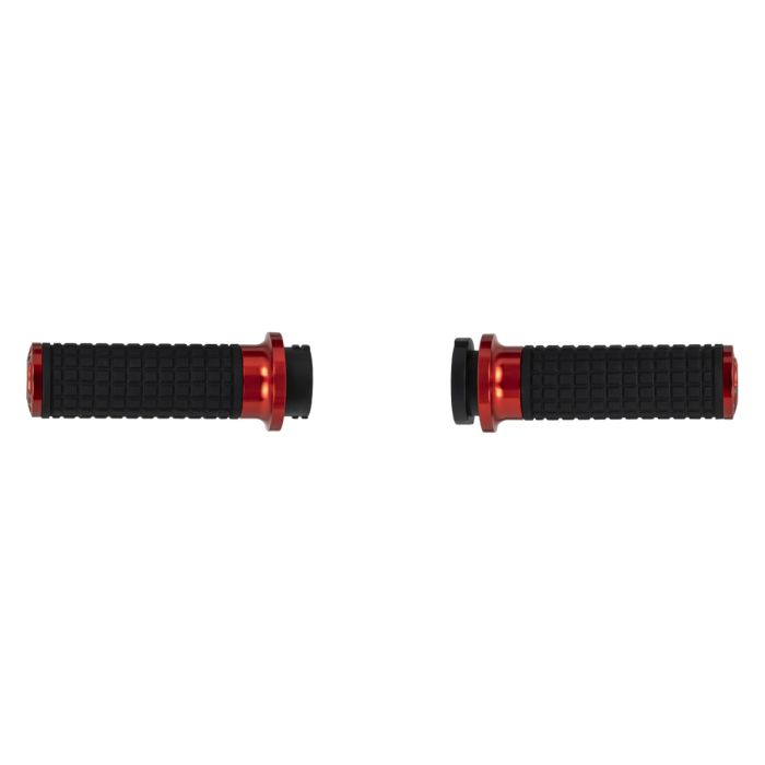 HOGWORKZ® MX Style Hand Grips for Harley® Cable Throttle Models | Red