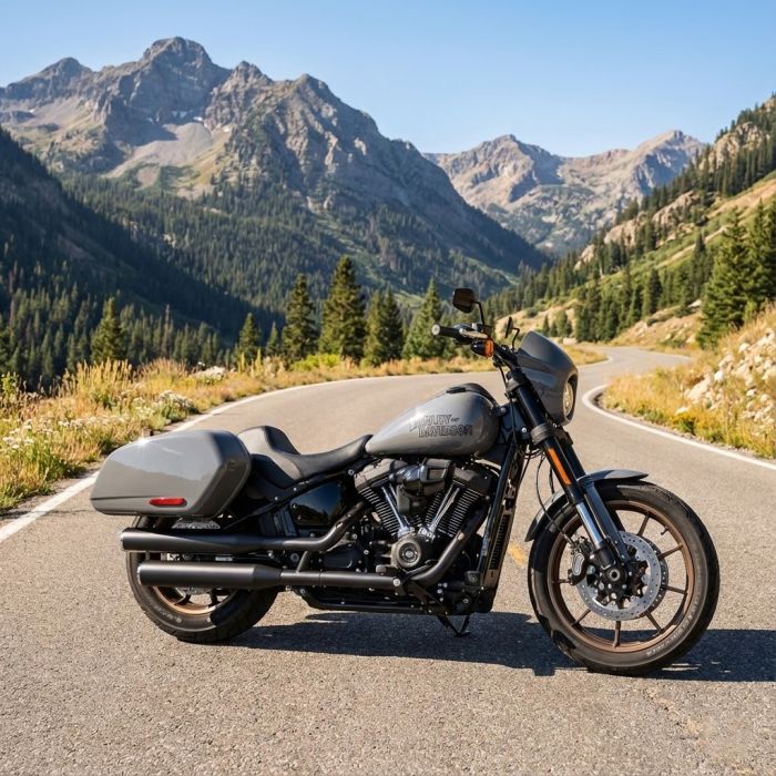 ローレス　サンボア White Sand Pearl Saddlebag Kit for Harley® Softail Low Rider / Low