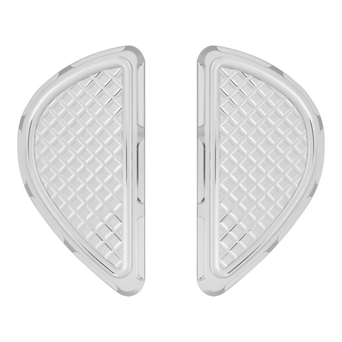 HOGWORKZ® Chrome Heaterz Passenger Floorboards for Harley® Touring & Softail