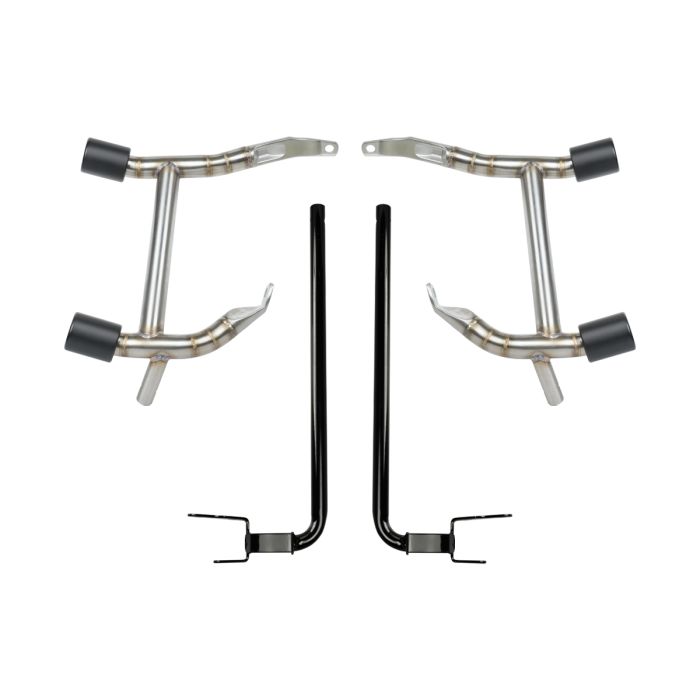 HOGWORKZ® Stainless Double Barrel Saddlebag Guards for Harley® Touring front