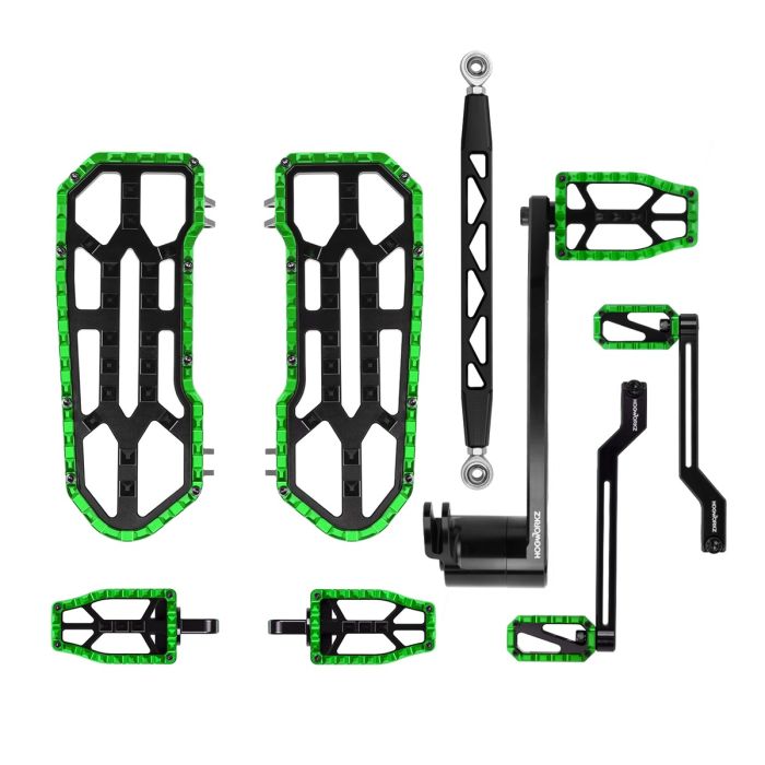 HOGWORKZ® Green Performance MX Floorboard / Foot Control Kit for Harley® Touring
