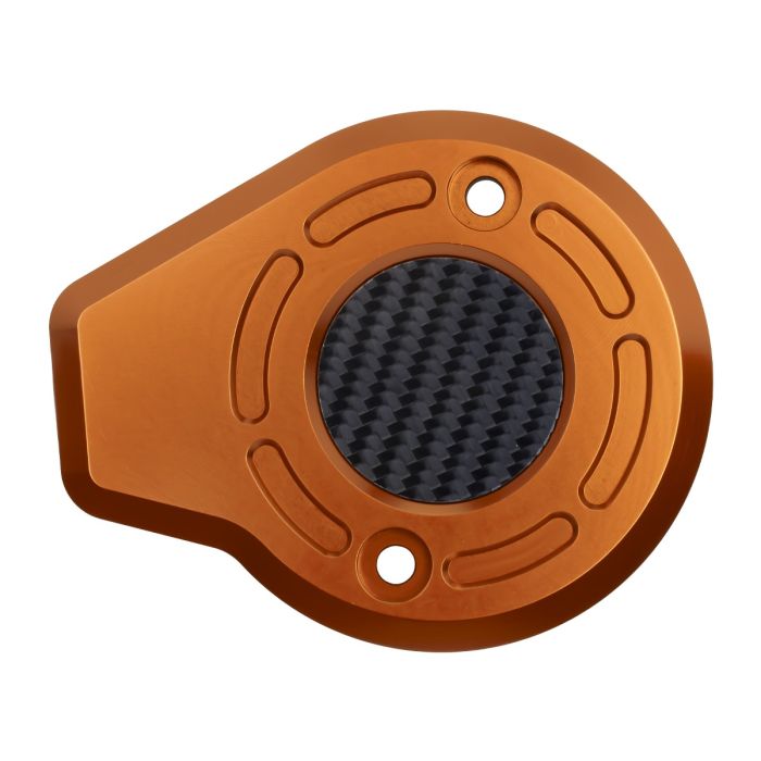 Orange HOGWORKZ® VVT Cam Timer Cover for Harley® Touring & Softail