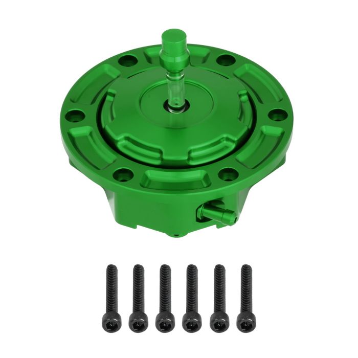 Green HOGWORKZ® Performance MX Gas Cap for Harley-Davidson® Touring kit