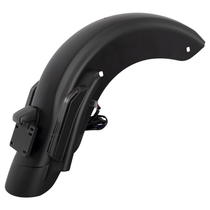 Unpainted stretched cvo fender for Harley® from HOGWORKZ® angle