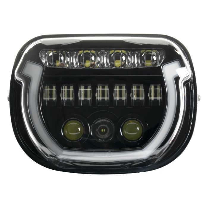 HOGWORKZ® Black HALOMAKER™ LED Headlight for Harley® Street Glide