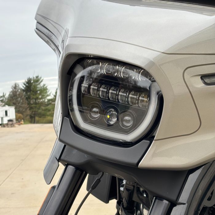 HOGWORKZ® Black HALOMAKER™ LED Headlight for Harley® Street Glide