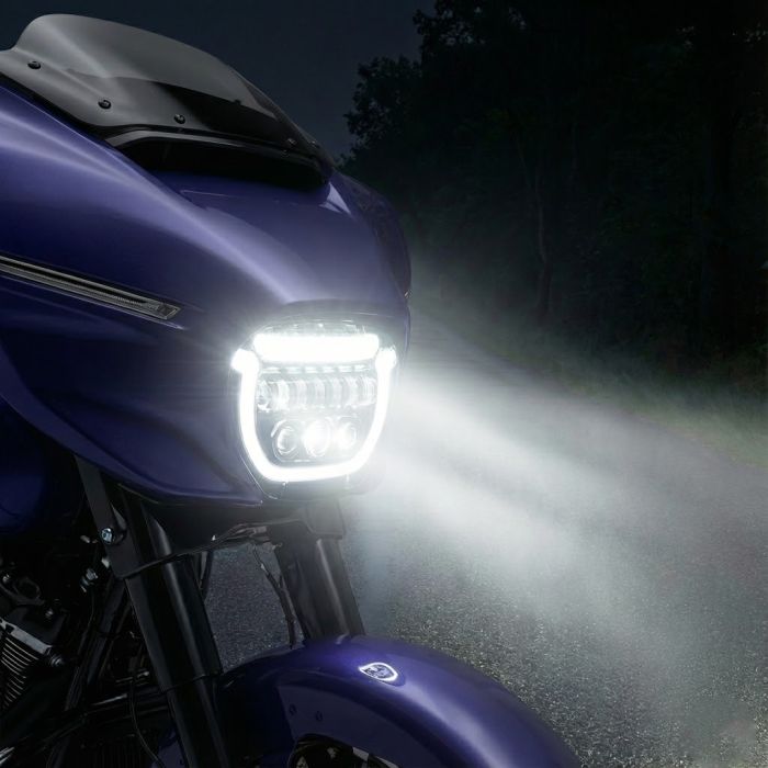 HOGWORKZ® Chrome HALOMAKER™ LED Headlight for Harley® Street Glide