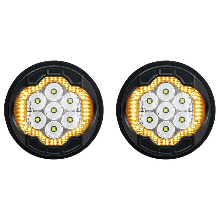 LED Silvertooth™ Performance LED Passing Lamps for Harley® from