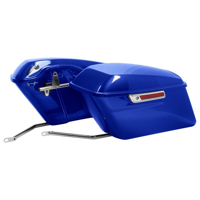 Fathom Blue Harley® Softail Conversion Bracket Kit with Standard Saddlebags