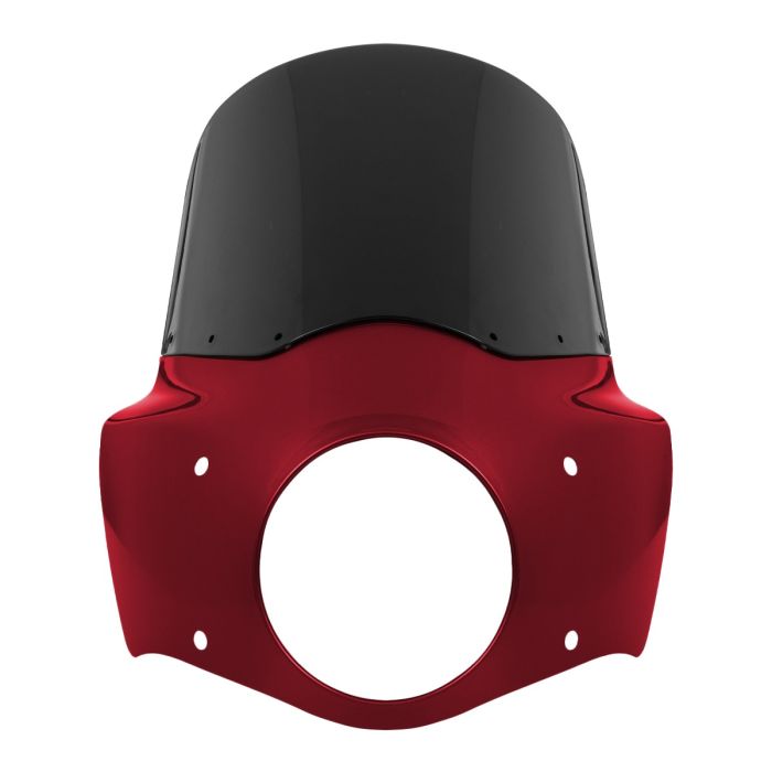 Hard Candy Hot Rod Red Flake HOGWORKZ® Menace Fairing w/ Windshield for Harley® Road King Special