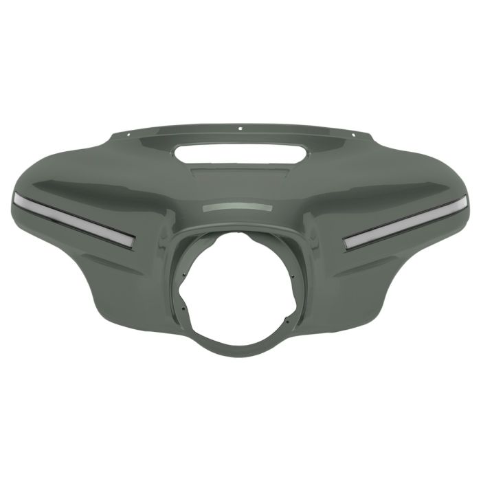 Deadwood Green Denim Outer Fairing w/ Integrated LEDs for Harley® Touring from HOGWORKZ