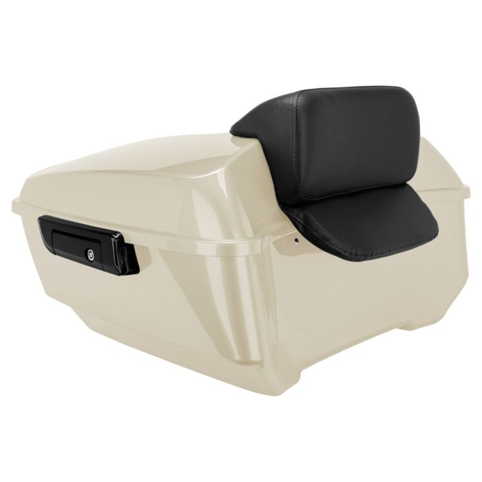 Morocco Gold Pearl King Tour Pack w/ Slim Backrest & Black Hardware for Harley® Touring