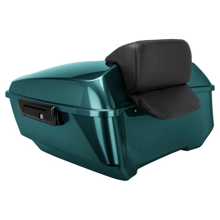 Snake Venom King Tour Pack w/ Slim Backrest & Black Hardware for Harley® Touring