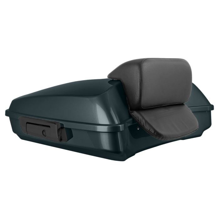 Iron Horse Metallic Razor Tour Pack w/ Slim Backrest & Black Hardware for Harley® Touring