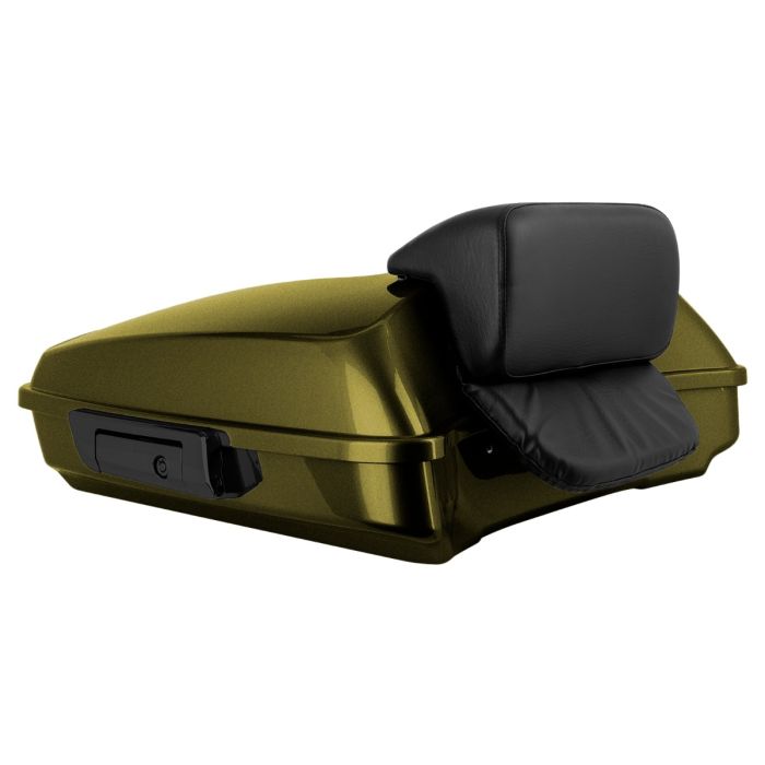 Olive Steel Razor Tour Pack w/ Slim Backrest & Black Hardware for Harley® Touring from HOGWORKZ