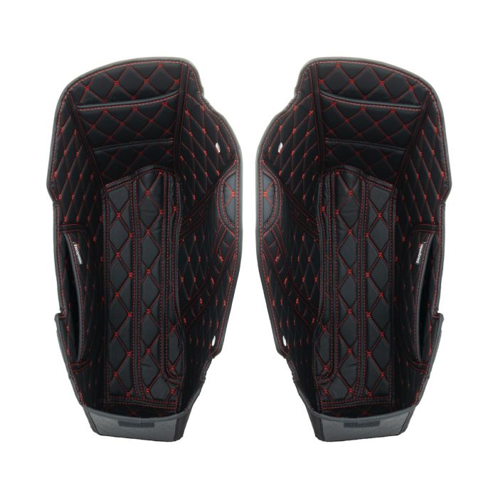 Saddlebag Liners for HOGWORKZ® Chopped Hardline Saddlebags Black with Red Stitching