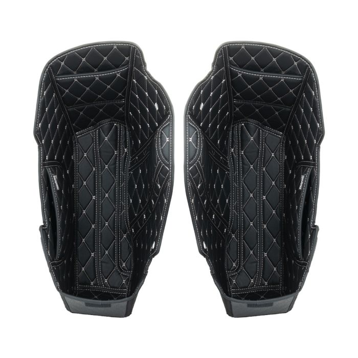 Saddlebag Liners for HOGWORKZ® Chopped Hardline Saddlebags Black with Silver Stitching
