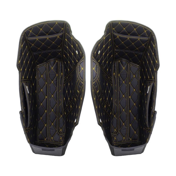 Saddlebag Liners for HOGWORKZ® Chopped Hardline Saddlebags Black with Gold Stitching
