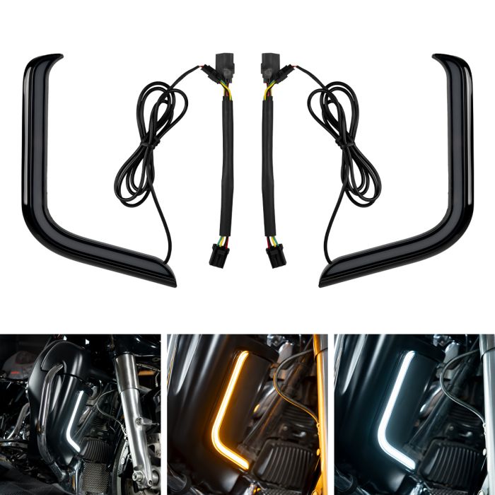 hogworkz lumipro lower fairing LED in black