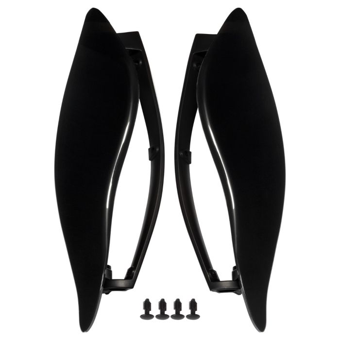 Adjustable Batwing Air Deflectors for Harley® Touring Dark Smoke from HOGWORKZ