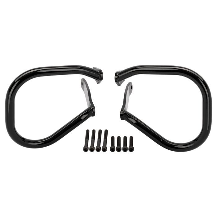 Black Saddlebag Guards for Harley® Low Rider ST from HOGWORKZ kit