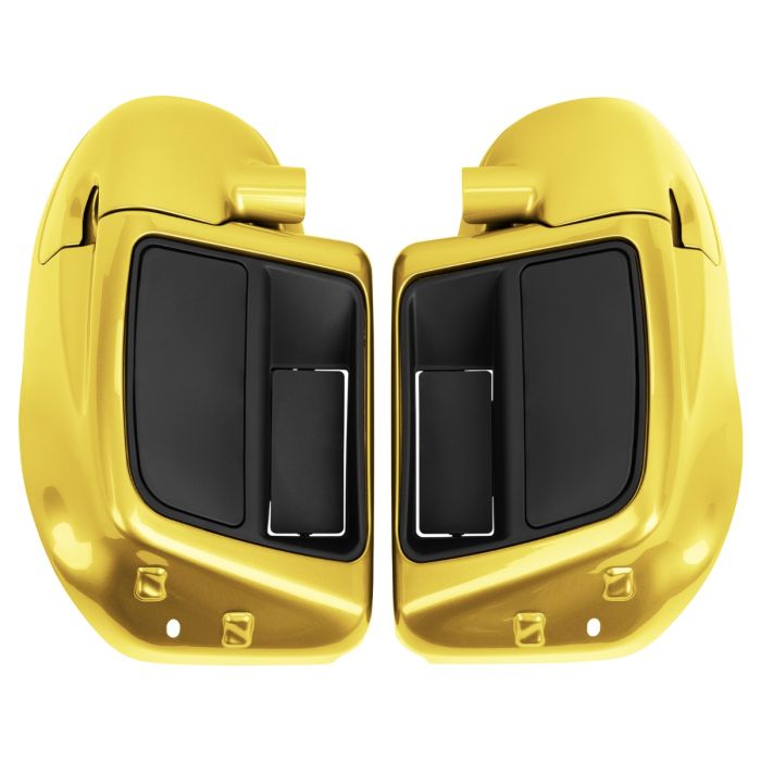Industrial Yellow Rushmore Style Lower Vented Fairings for Harley® Touring from HOGWORKZ 
