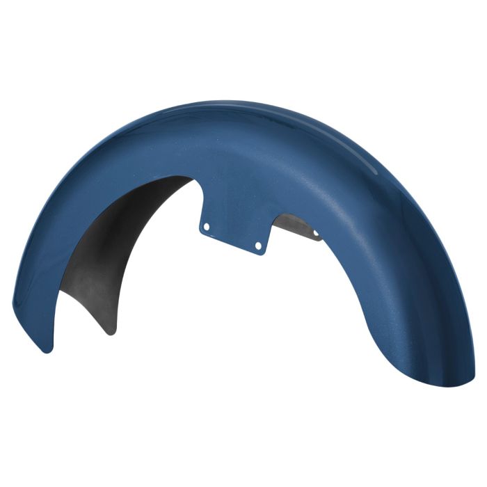 Legend Blue Denim 19 inch Wrapped Front Fender for Harley® Touring motorcycles from HOGWORKZ® front