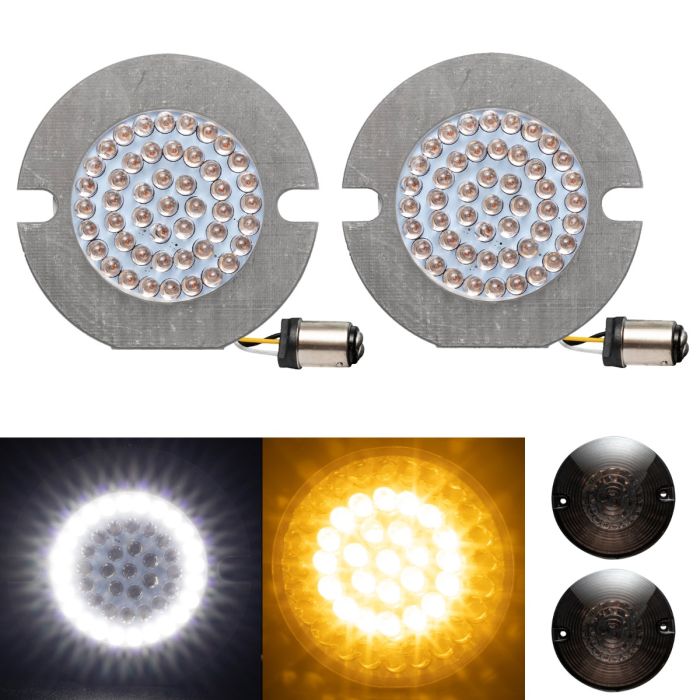 HALOMAKER® LED 1157 Flat Lens Front Turn Signals for Harley-Davidson® from HOGWORKZ®