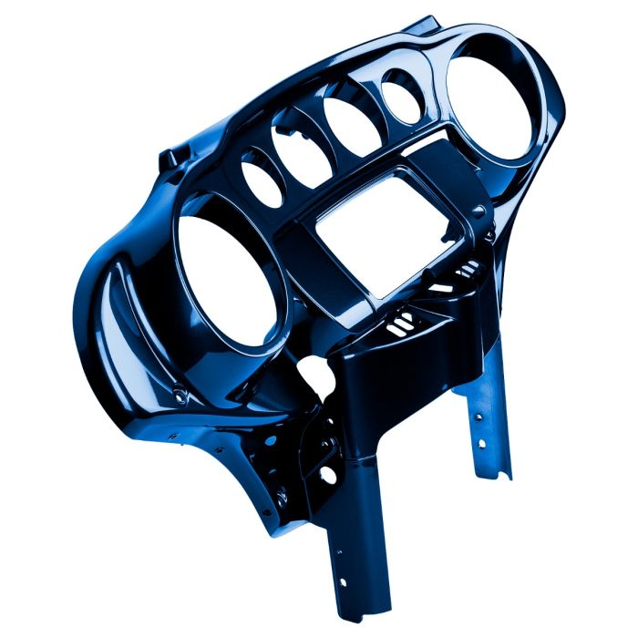 Midnight Blue Front Inner Speedometer Cowl Fairing for Harley Touring from HOGWORKZ angle