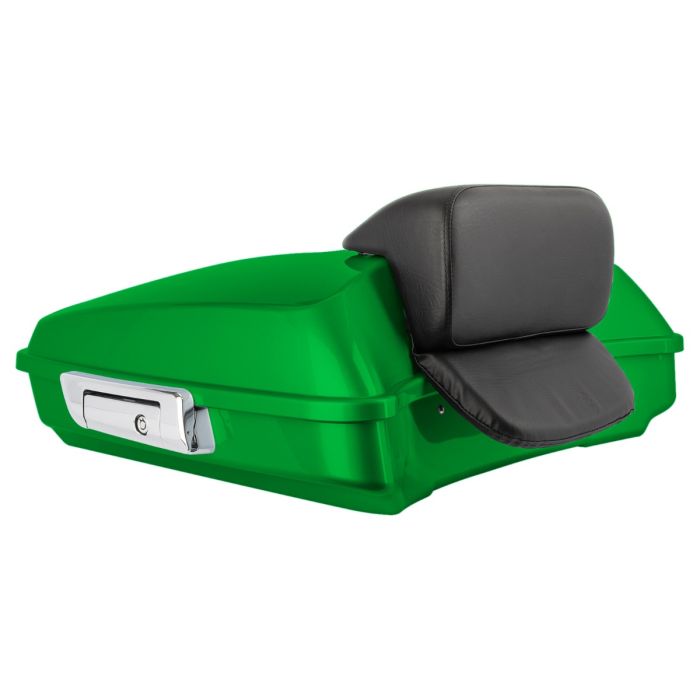 Radioactive Green Razor Tour Pack w/ Slim Backrest & Chrome Hardware for Harley® Touring from HOGWORKZ